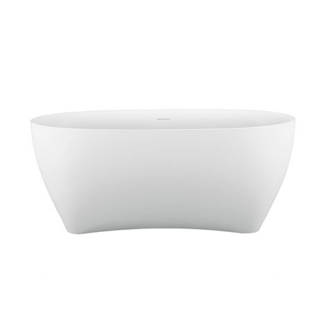 EGO Haiti Freistehende Badewanne, 170x78 cm, Sanitäracryl, weiß glänzend, minimalistisches Design