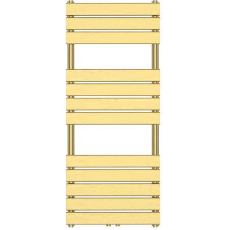 EGO Heater - Nadir, gebürstetes Gold, Handtuchheizkörper aus Stahl, 120 oder 140 x 50 cm