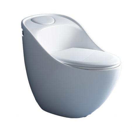 Duroplast-Deckel Soft-Close-Verschluss für Toilettenschüssel Santa White