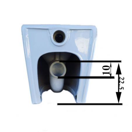 Toilettenschüssel EGO Galo, Rimless, Weiß, 54x36 cm Bodenmontage, Duroplast Slim Soft-Close-Deckel inklusive