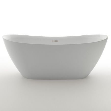 Badewanne Kevin, Sanitäracryl, Weiß glänzend, 150, 160, 170 cm, Wärmedämmung , freistehend