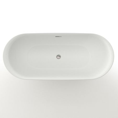 Badewanne Kevin, Sanitäracryl, Weiß glänzend, 150, 160, 170 cm, Wärmedämmung , freistehend