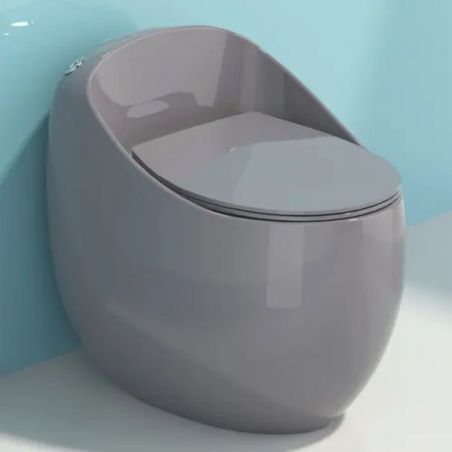 Santa Rimless WC, Einbautank, Glossy Grey, Bodenmontage, Abdeckung mit Soft-Close, Royalty Line by Ego