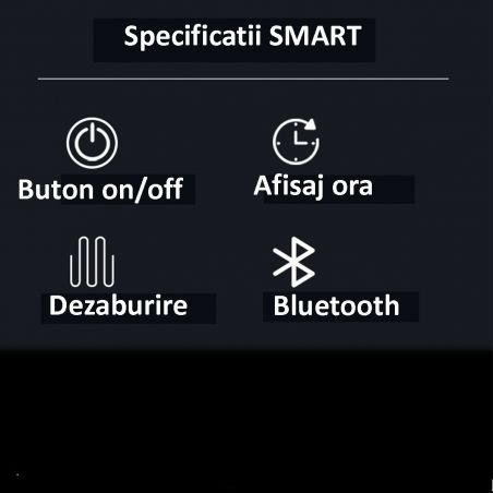 Smart Led-Spiegel, Bluetooth, 5 mm Glas, Bewegungssensor, Zeit, Temperatur, Entfoggen, Touch-Taste, 60-70x80-140 cm, Rubin