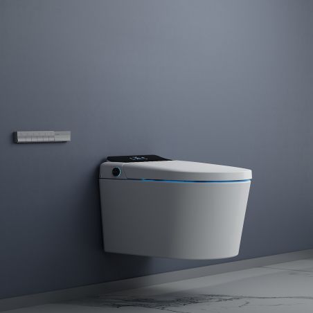 Smart-WC Ralph, Bidet-Funktion, beheizter Sitz, UV-Desinfektion, Rahmen, LED-Anzeige, erweiterte Funktionen, 59x38