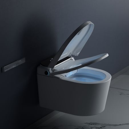 Smart-WC Ralph, Bidet-Funktion, beheizter Sitz, UV-Desinfektion, Rahmen, LED-Anzeige, erweiterte Funktionen, 59x38