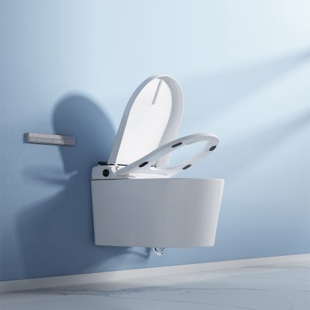 Smart-WC Ralph, Bidet-Funktion, beheizter Sitz, UV-Desinfektion, Rahmen, LED-Anzeige, erweiterte Funktionen, 59x38