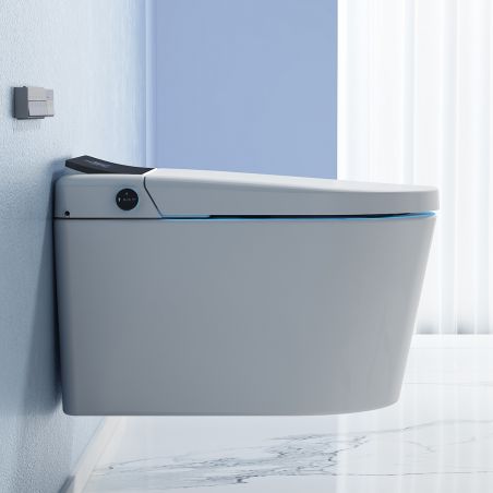 Smart-WC Ralph, Bidet-Funktion, beheizter Sitz, UV-Desinfektion, Rahmen, LED-Anzeige, erweiterte Funktionen, 59x38