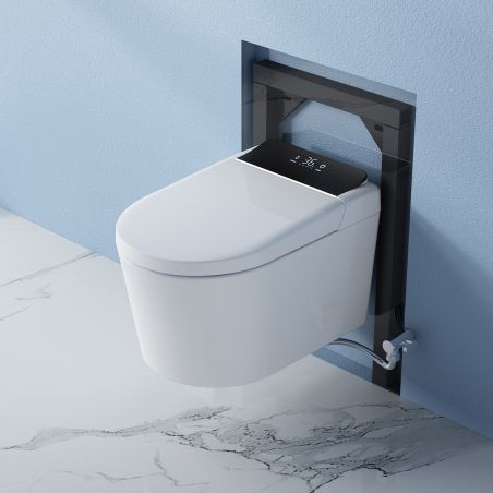 Smart-WC Ralph, Bidet-Funktion, beheizter Sitz, UV-Desinfektion, Rahmen, LED-Anzeige, erweiterte Funktionen, 59x38