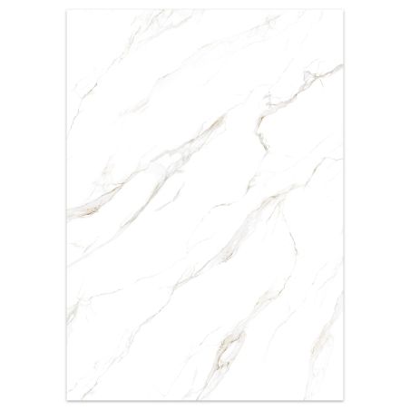 Duschwanne, Weiße Calacatta, Marble Mat Finish, Mineralverbund, Abmessungen 100-160x80-90 cm, zuschneidbar, Antonio