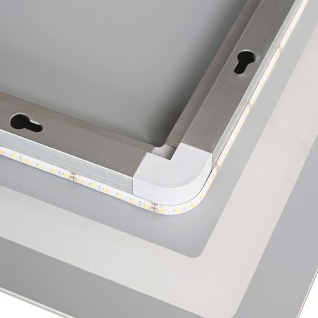 Led-Spiegel, mit kosmetischer Lupe, Entgraten, Touch Button, 5 mm Glas, Größe 70-80 x 60-90-10-120-140 cm, Velora