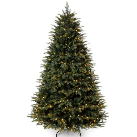 Premium-Weihnachtsbaum mit LED, 3D-Zweige, Metallständer inklusive, Größe 220 cm, Ego-Normandian PE