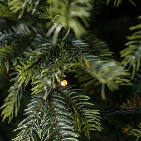 Premium-Weihnachtsbaum mit LED, 3D-Zweige, Metallständer inklusive, Größe 220 cm, Ego-Normandian PE