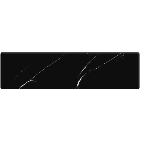 Duschwanne, Black Marquina, Oberfläche Marble Mat, Mineralwerkstoff, Maße 100-160x80-90 cm, Ausschnitt, Antonio